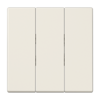 Тройная клавиша для балансирных механизмов выключателей (кнопок); термопласт; слоновая кость; LS990, LS993BF