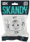 SKANDY Роз. с з/к без з/ш 16А SK-R05W арк. бел. IEK, SK-R11-16-K01