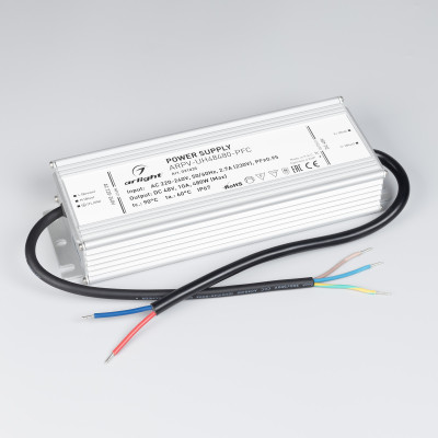 Блок питания ARPV-UH48480-PFC (48V, 10A, 480W) (Arlight, IP67 Металл, 7 лет), 031035