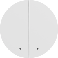 Donel D16 глянцевый белый Клавиша 2-я с подсветкой, DO28503