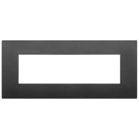 Vimar Накладка Classic 7 мод., с антибактериальным покрытием, черная, 19657.AB.71