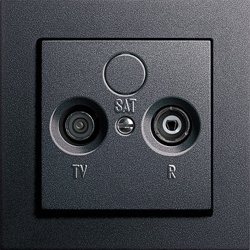 Gira Телевизионная розетка, матовый антрацит,  серия E2