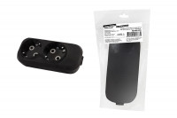 Колодка розеточная 2 гнезда 2П+З 16А 250В черная серии "Народная", SQ1806-0423