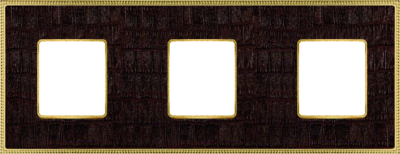 FD01443AOB Fede Belle Epoque Tapestry Рамка 3-ная, Alicocobrown-Bright Gold