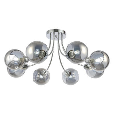 Evoluce SLE102102-08 Светильник потолочный Хром/Дымчатый E14 8*40W