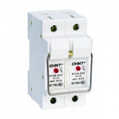 Chint Держатель плавких вставок с индикацией RT28-63X 14х51 2П (R), 520516