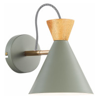 Evoluce SLE125111-01 Светильник настенный Серый, Золотистый/Серый, Темное дерево E14 1*40W