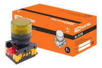 Лампа AL-22TE сигнальная d22мм желтый неон/230В цилиндр TDM Electric, SQ0702-0038