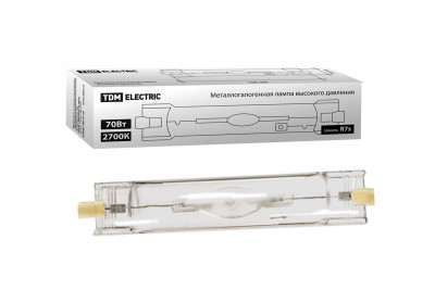 Лампа металлогалогенная ДРИ 70 2700 К Rх7s TDM Electric, SQ0325-0011