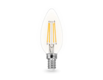 Светодиодная лампа филамент свеча C35 E14 11Вт 4000K 270°, AMBRELLA LIGHT, 351114