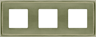 FD01243NS Fede Madrid Рамка 3-ная, Nickel Satin