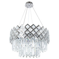 Arte Lamp WEZEN, Люстра, цвет арматуры - ХРОМ, цвет плафона/декора - ХРОМ, 10х60W E14, A1006SP-10CC