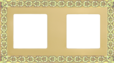 FD01222OB Fede San Sebastian Рамка 2-ная, Bright Gold