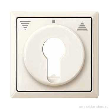 SD Накладка на выключатель-кнопку для жалюзи, управл. ключом,  беж.