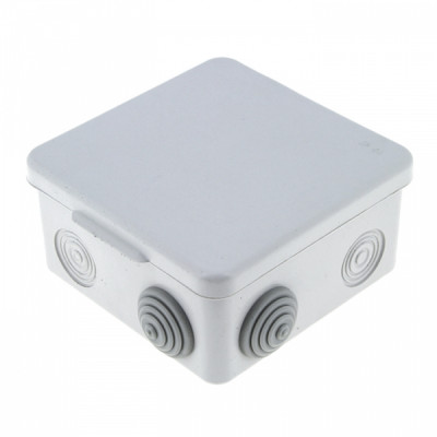 Коробка распаячная КМР-030-014 с крышкой  наружная (100х100х55), 8 мембранных вводов IP54 EKF PROxima