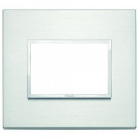 Vimar Накладка Eikon Evo на 3 модуля, бриллиантовый алюминий, 21653.01