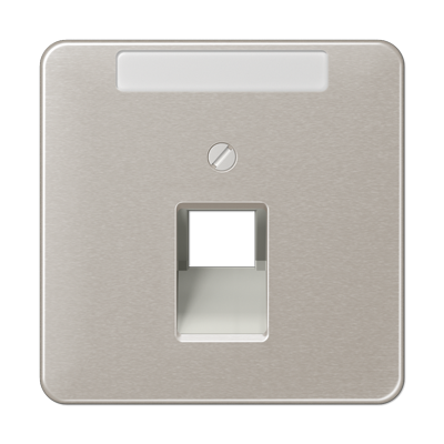 Крышка для ординарной телефонной и компютерной розетки  UAE; платина, CD569-1NAUAPT