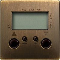 ТАЙМЕР УПРАВ. ЖАЛЮЗИ НЕД., НАКЛАДНОЙ МОДУЛЬ, SYSTEM DESIGN, ЦВЕТ АНТИЧНАЯ ЛАТУНЬ