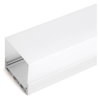 Профиль накладной 42х45мм, алюминиевый, серебро, 2м, CAB268 (в комплекте 2 заглушки), Feron 48120