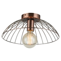LUSSOLE BROOKS Потолочный светильник, цвет основания - медный, 1x10W E27, GRLSP-8249