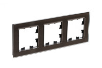 ATN320603 - ATLASDESIGN NATURE 3-постовая РАМКА, ОРГАНИЧЕСКОЕ СТЕКЛО МОККО, Systeme Electric