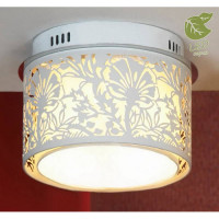 LUSSOLE VETERE Люстра потолочная, цвет основания - белый, плафон - металл/полимер (цвет - белый), 4x6W E14, GRLSF-2307-04