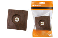 Розетка телефонная RJ11  "ЭКО" (бук) "Таймыр" TDM Electric, SQ1814-0320