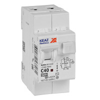 КЭАЗ АВДТ с защитой от сверхтоков OptiDin D63-22C40-AC-У3 (2P, C40, 30mA, 4,5кА), 328102