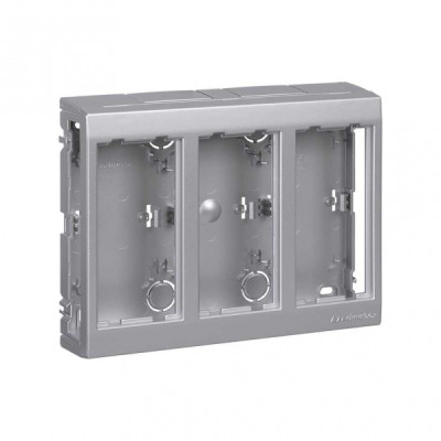 Simon Connect Алюминий Коробка Cima Pro для наружного монтажа на 3 Cima-модуля, SBC350-8