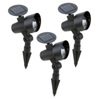 48504 Светильник на солнечной батарее, черный, набор из 3-х шт.