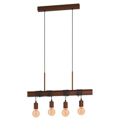 43523 Подвесной потолочный светильник (люстра) TOWNSHEND 4, 4Х60W, E27, L700, B140, H1100, сталь, ан