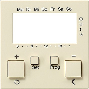 146901 Gira Накладка для регулятора температуры пола с часами