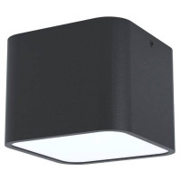 99283 Накладной светильник GRIMASOLA, 1x28W(E27), 140х140, H110, сталь, алюминий, черный/пластик, бе