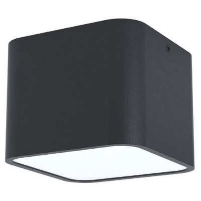 99283 Накладной светильник GRIMASOLA, 1x28W(E27), 140х140, H110, сталь, алюминий, черный/пластик, бе