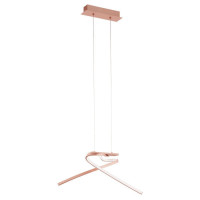 97362 Светодиод. подвес PALOZZA, 2х11W(LED), L705, B315, H1100, 2х1500lm, алюминий, розовое золото /