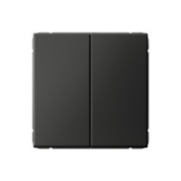 GAL001417 - ARTGALLERY 2-клавишный ВЫКЛЮЧАТЕЛЬ КНОПОЧНЫЙ, сх.2, 10А, механизм, БАЗАЛЬТ, Systeme Electric