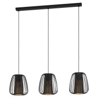 99662 Подвесной потолочный светильник (люстра) CURASAO, 3x40W, E27, L995, B235, H1100, сталь/текстил