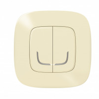 752687 - Valena Allure with NETATMO.Умный беспроводной выключатель 2-клавишный.Цвет Слоновая кость