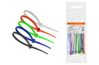Хомуты 2,5х100 цветные набор 5 цветов (черный, белый, красный, синий, зеленый) (25 штук) TDM Electric, SQ0515-0358 Хомуты 2,5х100 цветные набор 5 цветов (черный, белый, красный, синий, зеленый) (25 штук) TDM Electric, SQ0515-0358