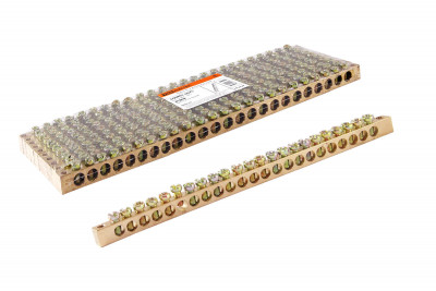 Шина "N" нулевая 8x12мм 24/2 (24 группы/крепеж по краям) TDM Electric, SQ0801-0075