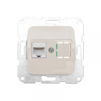 DEA Розетка Компьютер RJ45 с/у мех. Беж KRANZ (1/10/120), KR-78-0253