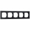 Werkel W0051108/ Рамка на 5 постов Favorit (черный,стекло), a051437