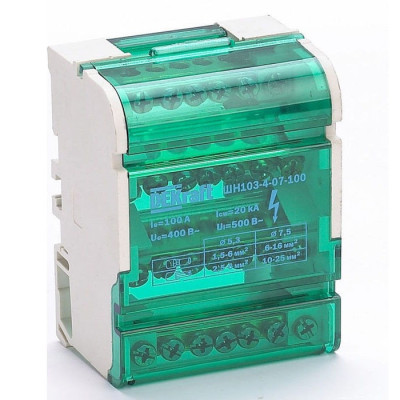 Кросс-модуль на DIN-рейку 4х7 групп, 100А ШН-103 DEKra