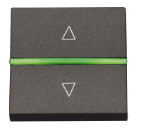 N2261.2 AN - Механизм электронного выключателя жалюзи, 700 ВА, 2-модульный, серия Zenit, цвет антрацит - 2CLA226120N1801