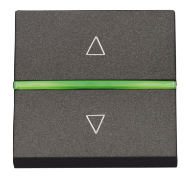 N2261.2 AN - Механизм электронного выключателя жалюзи, 700 ВА, 2-модульный, серия Zenit, цвет антрацит - 2CLA226120N1801