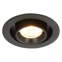 ST LUCE ST702.338.12 Св-к встр. Черный LED 1*12W 3000K 900Lm Ra80 24° IP20 D90xH92 180-240V