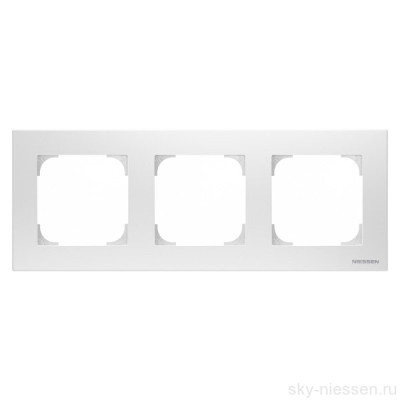 ABB SKY Альпийский белый Рамка 3-постовая, базовая