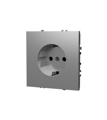 Розетка встраиваемая VOLTUM S70 с заземлением 16А, (шелк), VLS040104