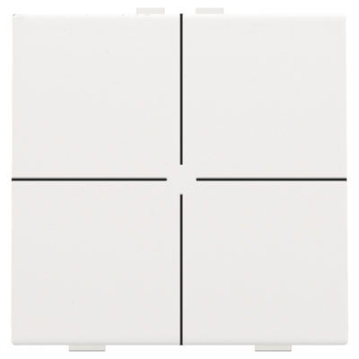 Niko Home Control Пластик Белая сталь Кнопка  4-клавишная, 154-51004