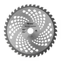 Диск для триммера 230x25,4мм, толщина 1,3мм, 40 зубьев KRANZ, KR-16-1224